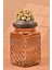 El Yapımı Özel Tasarım Kavanoz - 1800 ml - Vakumlu Ahşap Kapaklı (Midye Makarna Detaylı) - Light Amber Cam - Mutfak ve Ev Dekorasyonu 1