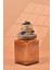 El Yapımı Özel Tasarım Karabiber Baharat Kavanozu - 700 ml - Vakumlu Ahşap Kapaklı (Dore Detaylı) - Light Amber Çizgili Cam - Mutfak ve Ev Dekorasyonu 1