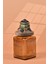 El Yapımı Özel Tasarım Karabiber Baharat Kavanozu - 700 ml - Vakumlu Ahşap Kapaklı (Yeşil Detaylı) - Medium Amber Çizgili Cam - Mutfak ve Ev Dekorasyonu 2