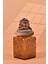 El Yapımı Özel Tasarım Karabiber Baharat Kavanozu - 700 ml - Vakumlu Ahşap Kapaklı (Kahverengi Detaylı) - Medium Amber Çiçekli Cam - Mutfak ve Ev Dekorasyonu 3