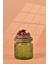 El Yapımı Özel Tasarım Kavanoz - 500 ml - Vakumlu Ahşap Kapaklı (Çilek Detaylı) - Yeşil Çiçekli Yuvarlak Cam - Mutfak ve Ev Dekorasyonu 3