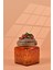 El Yapımı Özel Tasarım Kavanoz - 500 ml - Vakumlu Ahşap Kapaklı (Çilek Detaylı) - Dark Amber Çiçekli Kare Cam - Mutfak ve Ev Dekorasyonu 1