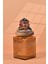 El Yapımı Özel Tasarım Karabiber Baharat Kavanozu - 700 ml - Vakumlu Ahşap Kapaklı (Kahverengi Detaylı) - Medium Amber Çizgili Cam - Mutfak ve Ev Dekorasyonu 2