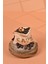 El Yapımı Özel Tasarım Çay Kahve Şeker Kavanozu - 3'lü Set - Vakumlu Ahşap Kapaklı (Dore Detaylı) - Medium Amber Çizgili Cam - Mutfak ve Ev Dekorasyonu 5