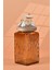 El Yapımı Özel Tasarım Tuz Baharat Kavanozu - 1000 ml -Vakumlu Ahşap Kapaklı (Dore Detaylı) - Medium Amber Çiçekli Cam - Mutfak ve Ev Dekorasyonu 2