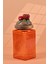 El Yapımı Özel Tasarım Kavanoz - 1000 ml - Vakumlu Ahşap Kapaklı (Domates Detaylı) - Turuncu Çizgili Cam - Mutfak ve Ev Dekorasyonu 2