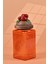 El Yapımı Özel Tasarım Kavanoz - 1000 ml - Vakumlu Ahşap Kapaklı (Domates Detaylı) - Turuncu Çizgili Cam - Mutfak ve Ev Dekorasyonu 3
