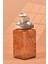 El Yapımı Özel Tasarım Tuz Baharat Kavanozu - 1000 ml - Vakumlu Ahşap Kapaklı (Dore Detaylı) - Light Amber Çiçekli Cam - Mutfak ve Ev Dekorasyonu 2