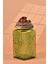 El Yapımı Özel Tasarım Kavanoz - 1000 ml - Vakumlu Ahşap Kapaklı (Çilek Detaylı) - Yeşil Çiçekli Kare Cam - Mutfak ve Ev Dekorasyonu 3