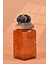 El Yapımı Özel Tasarım Kavanoz - 1000 ml - Vakumlu Ahşap Kapaklı (İncir Detaylı) - Dark Amber Çiçekli Kare Cam - Mutfak ve Ev Dekorasyonu 3