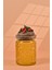 El Yapımı Özel Tasarım Kavanoz - 700 ml - Vakumlu Ahşap Kapaklı (Çilek Detaylı) - Sarı Çiçekli Yuvarlak Cam - Mutfak ve Ev Dekorasyonu 1