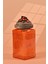 El Yapımı Özel Tasarım Kavanoz - 1000 ml - Vakumlu Ahşap Kapaklı (Çilek Detaylı) - Turuncu Çizgili Cam - Mutfak ve Ev Dekorasyonu 1