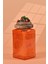 El Yapımı Özel Tasarım Kavanoz - 1000 ml - Vakumlu Ahşap Kapaklı (Çilek Detaylı) - Turuncu Çizgili Cam - Mutfak ve Ev Dekorasyonu 2