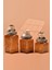 El Yapımı Özel Tasarım Çay Kahve Şeker Kavanozu - 3'lü Set - Vakumlu Ahşap Kapaklı (Dore Detaylı) - Medium Amber Çiçekli Cam - Mutfak ve Ev Dekorasyonu 2