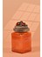 El Yapımı Özel Tasarım Kavanoz - 700 ml - Vakumlu Ahşap Kapaklı (Çilek Detaylı) - Turuncu Çizgili Cam - Mutfak ve Ev Dekorasyonu 3