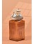 El Yapımı Özel Tasarım Tuz Baharat Kavanozu - 1000 ml -Vakumlu Ahşap Kapaklı (Dore Detaylı) - Light Amber Çizgili Cam - Mutfak ve Ev Dekorasyonu 3