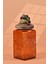 El Yapımı Özel Tasarım Kavanoz - 1000 ml - Vakumlu Ahşap Kapaklı (Vişne Detaylı) - Dark Amber Çiçekli Kare Cam - Mutfak ve Ev Dekorasyonu 3