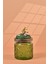 El Yapımı Özel Tasarım Bal Kavanozu - 500 ml - Vakumlu Ahşap Kapaklı (Bal ve Arı Detaylı) - Yeşil Çiçekli Yuvarlak Cam - Mutfak ve Ev Dekorasyonu 3