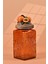 El Yapımı Özel Tasarım Kavanoz - 1000 ml - Vakumlu Ahşap Kapaklı (Kayısı Detaylı) - Dark Amber Çiçekli Kare Cam - Mutfak ve Ev Dekorasyonu 3