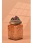 El Yapımı Özel Tasarım Kavanoz - 700 ml - Vakumlu Ahşap Kapaklı (Böğürtlen Detaylı) - Light Amber Çiçekli Kare Cam - Mutfak ve Ev Dekorasyonu Light Amber 2