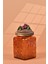 El Yapımı Özel Tasarım Kavanoz - 700 ml - Vakumlu Ahşap Kapaklı (Böğürtlen Detaylı) - Dark Amber Çiçekli Kare Cam - Mutfak ve Ev Dekorasyonu Dark Amber 3