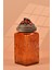 El Yapımı Özel Tasarım Kavanoz - 1000 ml - Vakumlu Ahşap Kapaklı (Çilek Detaylı) - Dark Amber Çiçekli Kare Cam - Mutfak ve Ev Dekorasyonu 3
