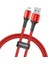 Halo CALGH-B09 2.4A Lightning 1 Metre Şarj Kablosu Kırmızı 1