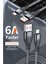 J16 Type-C 6A/66W Hızlı Şarj Kablosu -3mt 1