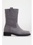 Kadın Deri Süet Bot - Gri Süet 1