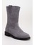 Kadın Deri Süet Bot - Gri Süet 2