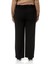 Büyük Beden Beli Arkadan Lastikli Boru Paça Klasik Siyah Pantolon 3