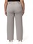 Büyük Beden Beli Arkadan Lastikli Boru Paça Klasik Gri Pantolon 3