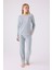 Lisanslı Yumuşak Dokulu Termal Kumaş Uzun Kol Kadın Pijama Takım 8908 1