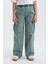 Kız Çocuk Kargo Cepli Wide Leg Geniş Bol Paça Jean Pantolon D4690A824WN 4