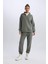 Fit Oversize Geniş Kalıp Dik Yaka Sporcu Sweatshirt D3796AX24WN 2