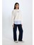 Relax Fit Bisiklet Yaka Baskılı Kalın Sweatshirt D9806AX24WN 2