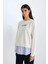 Relax Fit Bisiklet Yaka Baskılı Kalın Sweatshirt D9806AX24WN 4