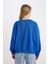 Coool Oversize Geniş Kalıp Bisiklet Yaka Kalın Basic Düz Sweatshirt A4177AX24WN 6