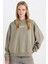 Coool Loose Fit Baskılı Kapüşonlu Sweatshirt D6672AX24WN 1