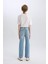 Erkek Çocuk Straight Fit Düz Paça Cepli Basic Düz Jean Pantolon C3697A824WN 5