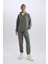 Fit Standart Fit Uzun Jogger Eşofman Altı Cepli Beli Paçası Lastikli E3546AX24WN 4
