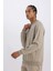 DeFactoFit Standart Fit Bisiklet Yaka Baskılı Pike Sweatshirt C9185AX24AU 4