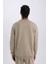 DeFactoFit Standart Fit Bisiklet Yaka Baskılı Pike Sweatshirt C9185AX24AU 7