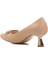 Poliüretan Bej Cilt Kadın Topuklu Ayakkabı 4