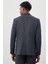 Koyu Lacivert Desenli Örme Mono Yaka Astarsız Esnek 6 Drop Slim Fit Casual Ceket 1002245159 5