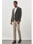 Koyu Haki Örme Kılıç Yaka 6 Drop Slim Fit Ceket 1002245155 2