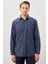 Koyu Lacivert Uzun Kol Cepli Pamuklu Classic Comfort Fit Gömlek 1004245214 1