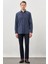 Koyu Lacivert Uzun Kol Cepli Pamuklu Classic Comfort Fit Gömlek 1004245214 2