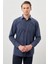 Koyu Lacivert Uzun Kol Cepli Pamuklu Classic Comfort Fit Gömlek 1004245214 3
