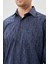 Koyu Lacivert Uzun Kol Cepli Pamuklu Classic Comfort Fit Gömlek 1004245214 4